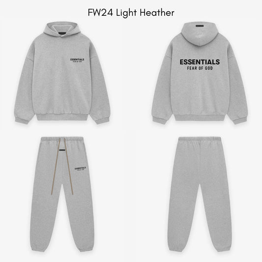 Fear of God Essentials FW24 Light Heather Lange Broek